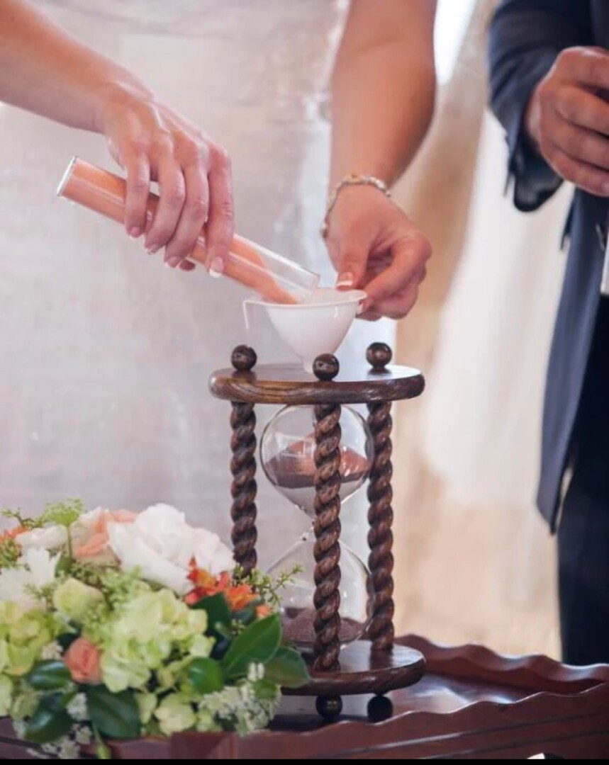 The Lakeside Wedding in Dark Oak Unity Sand Ceremony
